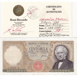 100000 LIRE MANZONI 3 LUGLIO 1967 DOPPIO TRIS DEI NUMERI DI SERIE 